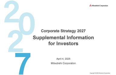 Corporate Strategy 2027 Supplemental Information for Investors