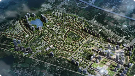 Image of Real estate developments in Indonesia's BSD area.