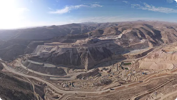 Photo of the Quellaveco copper mine in Peru.